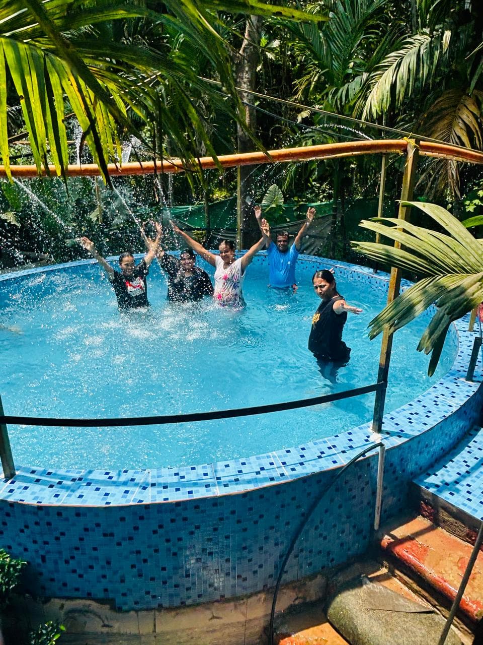 Family pool at Farm Areca De Goa, Bicholim